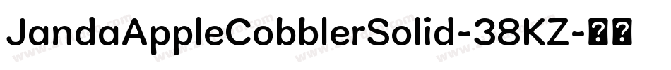 JandaAppleCobblerSolid-38KZ字体转换