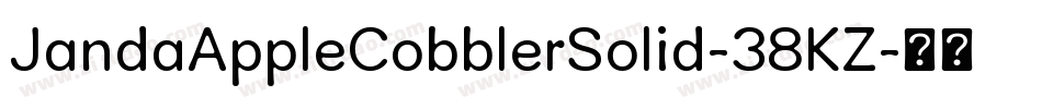 JandaAppleCobblerSolid-38KZ字体转换