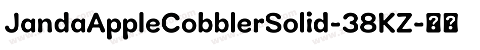 JandaAppleCobblerSolid-38KZ字体转换