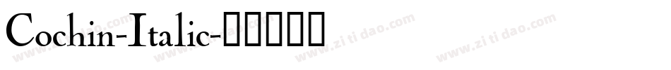 Cochin-Italic字体转换