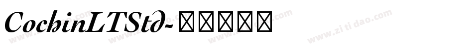 CochinLTStd字体转换