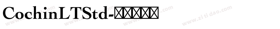 CochinLTStd字体转换
