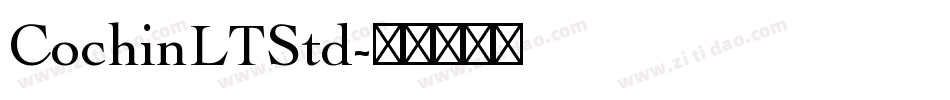 CochinLTStd字体转换