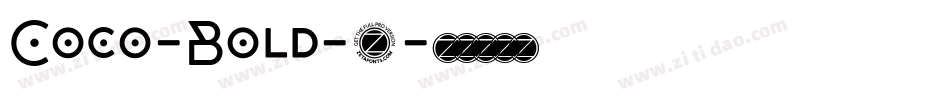 Coco-Bold-9字体转换
