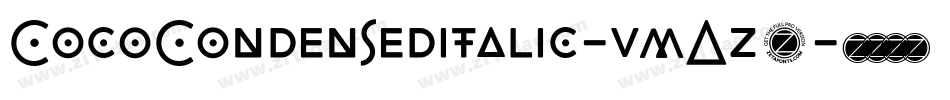 CocoCondenseditalic-vmAz7字体转换