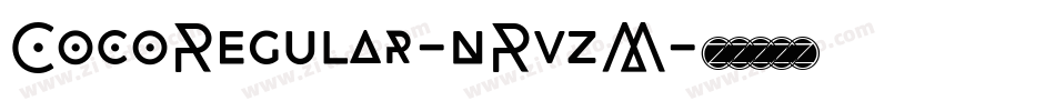 CocoRegular-nRvzM字体转换