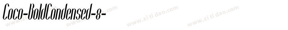 Coco-BoldCondensed-8字体转换