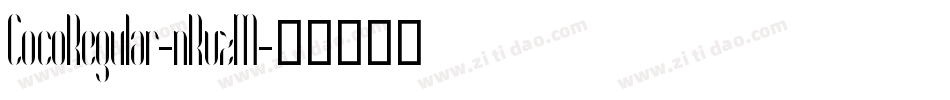 CocoRegular-nRvzM字体转换