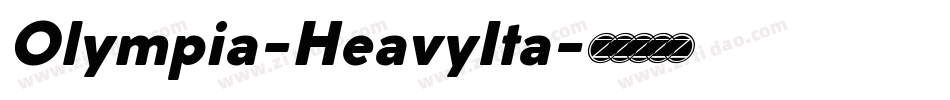 Olympia-HeavyIta字体转换