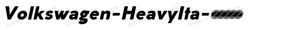 Volkswagen-HeavyIta字体转换