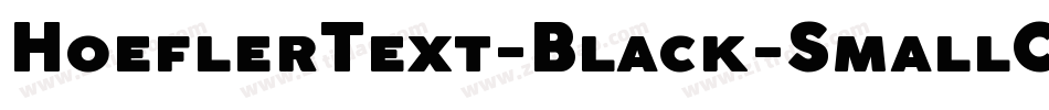 HoeflerText-Black-SmallCaps字体转换