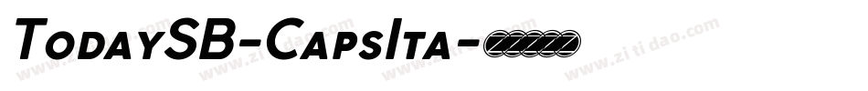 TodaySB-CapsIta字体转换