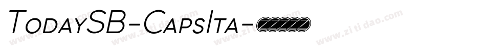 TodaySB-CapsIta字体转换