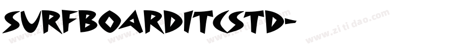 SurfboardITCStd字体转换