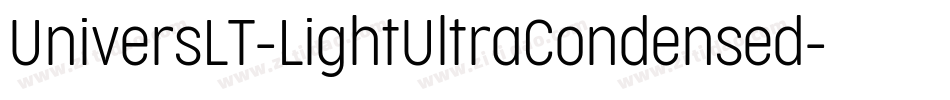 UniversLT-LightUltraCondensed字体转换