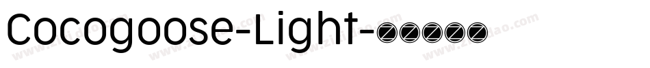Cocogoose-Light字体转换