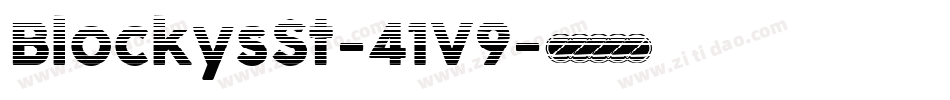 BlockysSt-41V9字体转换