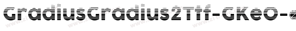 GradiusGradius2Ttf-GKeO字体转换