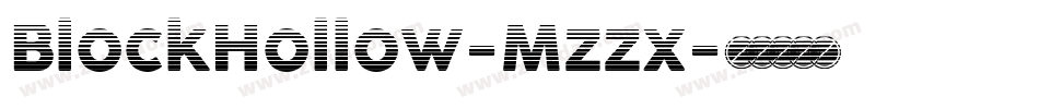 BlockHollow-Mzzx字体转换