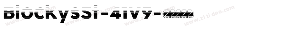 BlockysSt-41V9字体转换