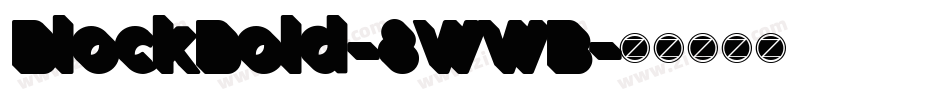 BlockBold-8WWB字体转换