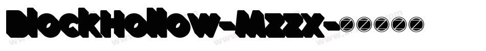 BlockHollow-Mzzx字体转换