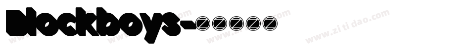 Blockboys字体转换