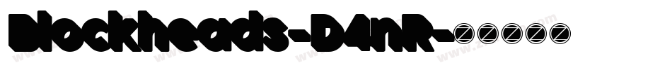 Blockheads-D4nR字体转换