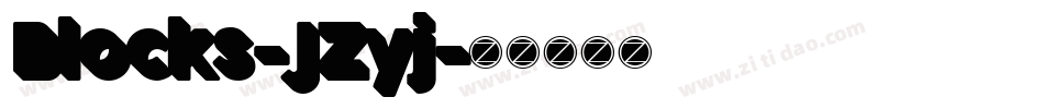 Blocks-JZyj字体转换