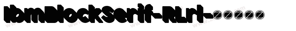 IbmBlockSerif-RLrl字体转换