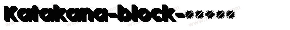 Katakana-block字体转换
