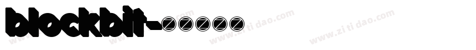 blockbit字体转换
