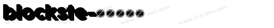blockste字体转换