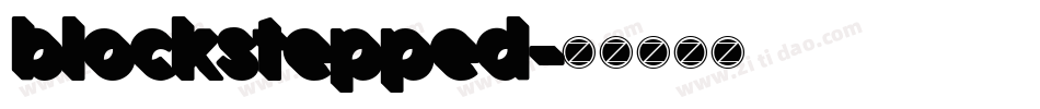 blockstepped字体转换