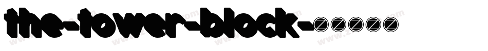 the-tower-block字体转换