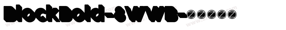 BlockBold-8WWB字体转换