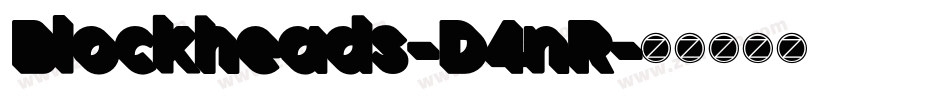 Blockheads-D4nR字体转换