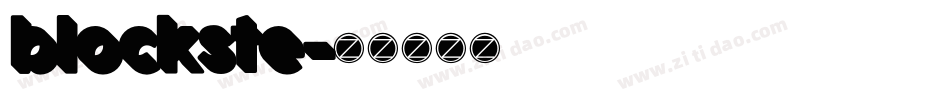 blockste字体转换