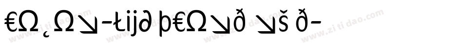 Cocon-LightCondensed字体转换