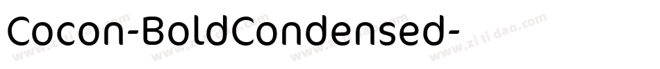 Cocon-BoldCondensed字体转换