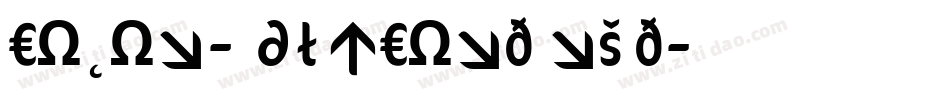 Cocon-RegularCondensed字体转换