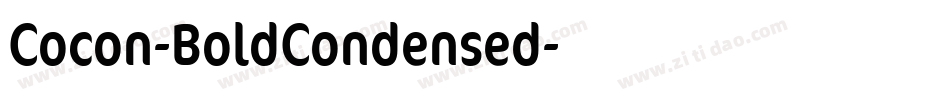 Cocon-BoldCondensed字体转换