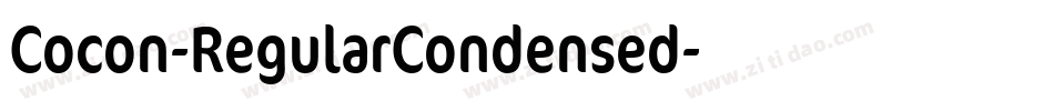 Cocon-RegularCondensed字体转换