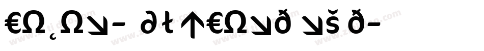 Cocon-RegularCondensed字体转换