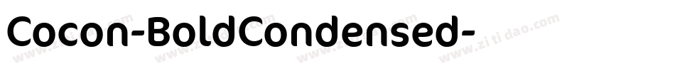 Cocon-BoldCondensed字体转换