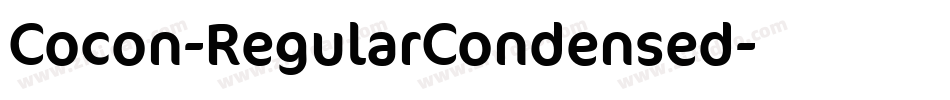 Cocon-RegularCondensed字体转换