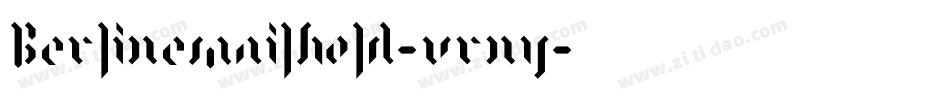 Berlinemailbold-vrny字体转换