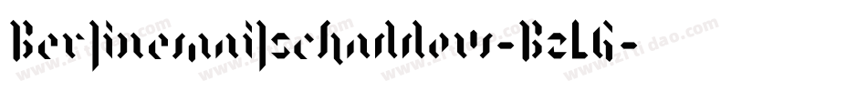 Berlinemailschaddow-BzLG字体转换