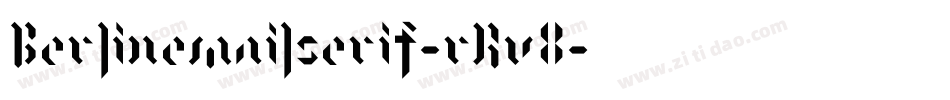 Berlinemailserif-rRv8字体转换
