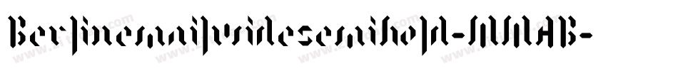 Berlinemailwidesemibold-MMAB字体转换